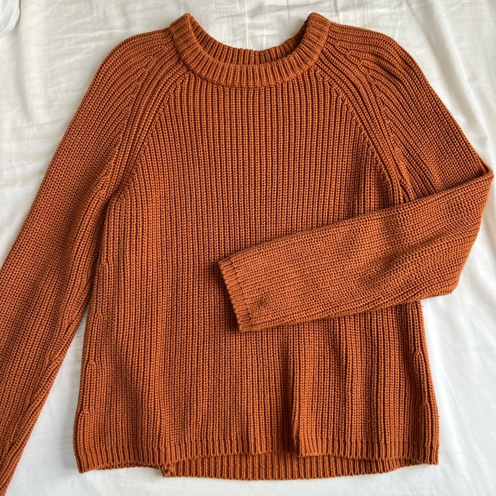 Quince organic cotton fisherman crew sweater